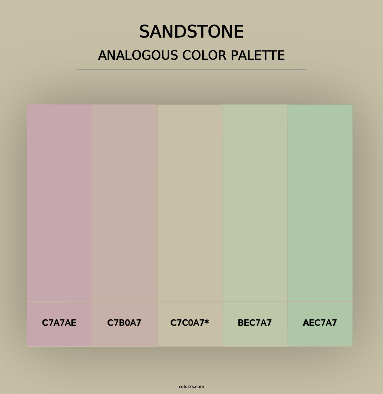 Sandstone - Analogous Color Palette