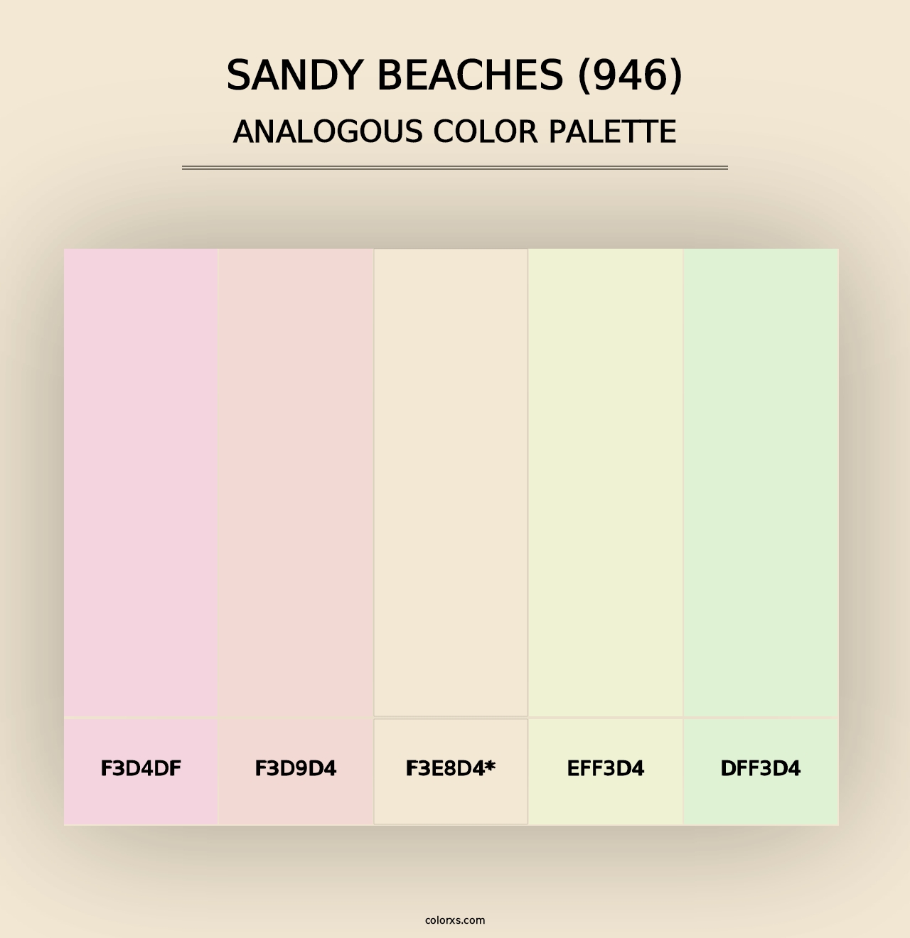 Sandy Beaches (946) - Analogous Color Palette