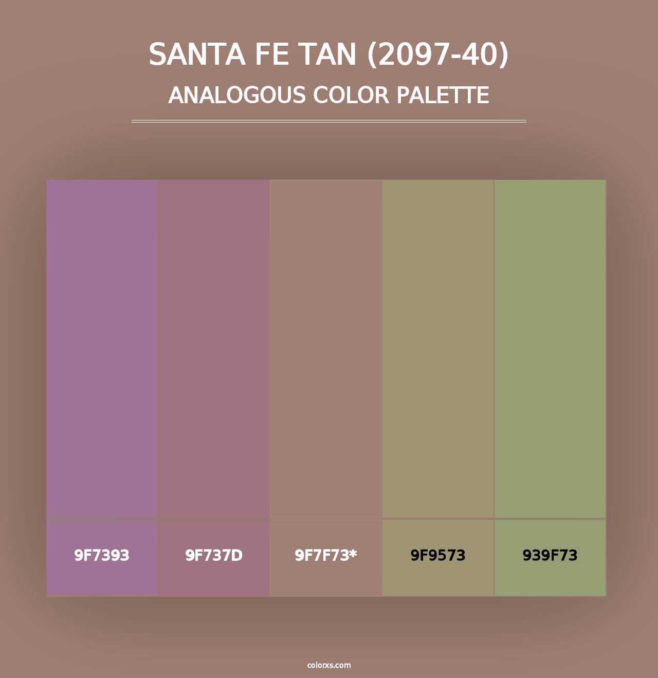 Santa Fe Tan (2097-40) - Analogous Color Palette