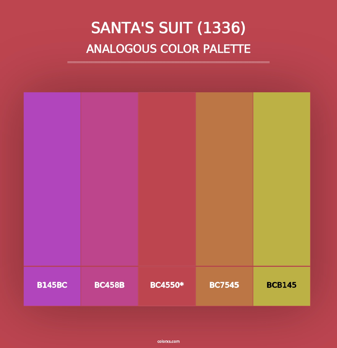 Santa's Suit (1336) - Analogous Color Palette