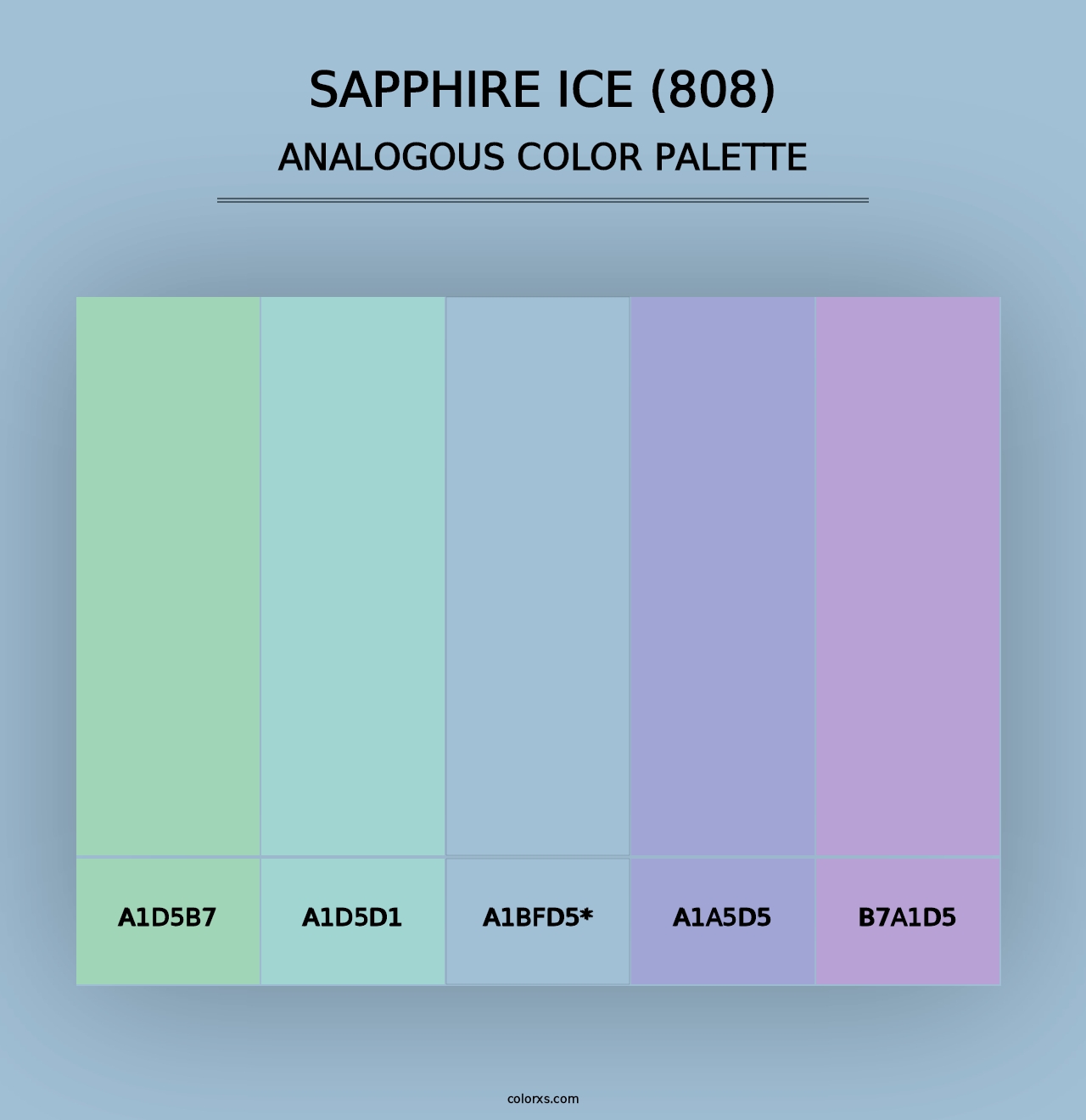 Sapphire Ice (808) - Analogous Color Palette