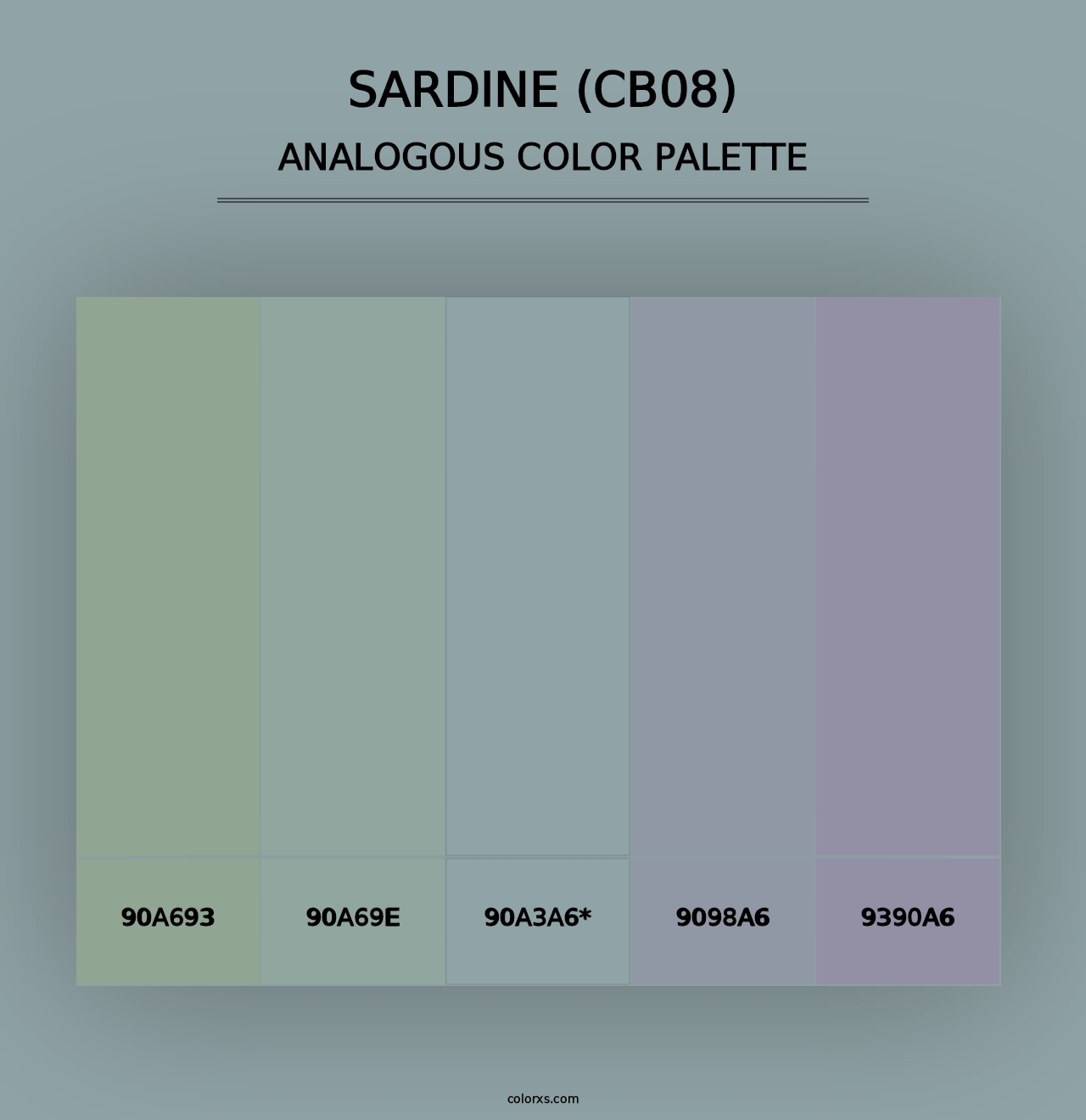 Sardine (CB08) - Analogous Color Palette