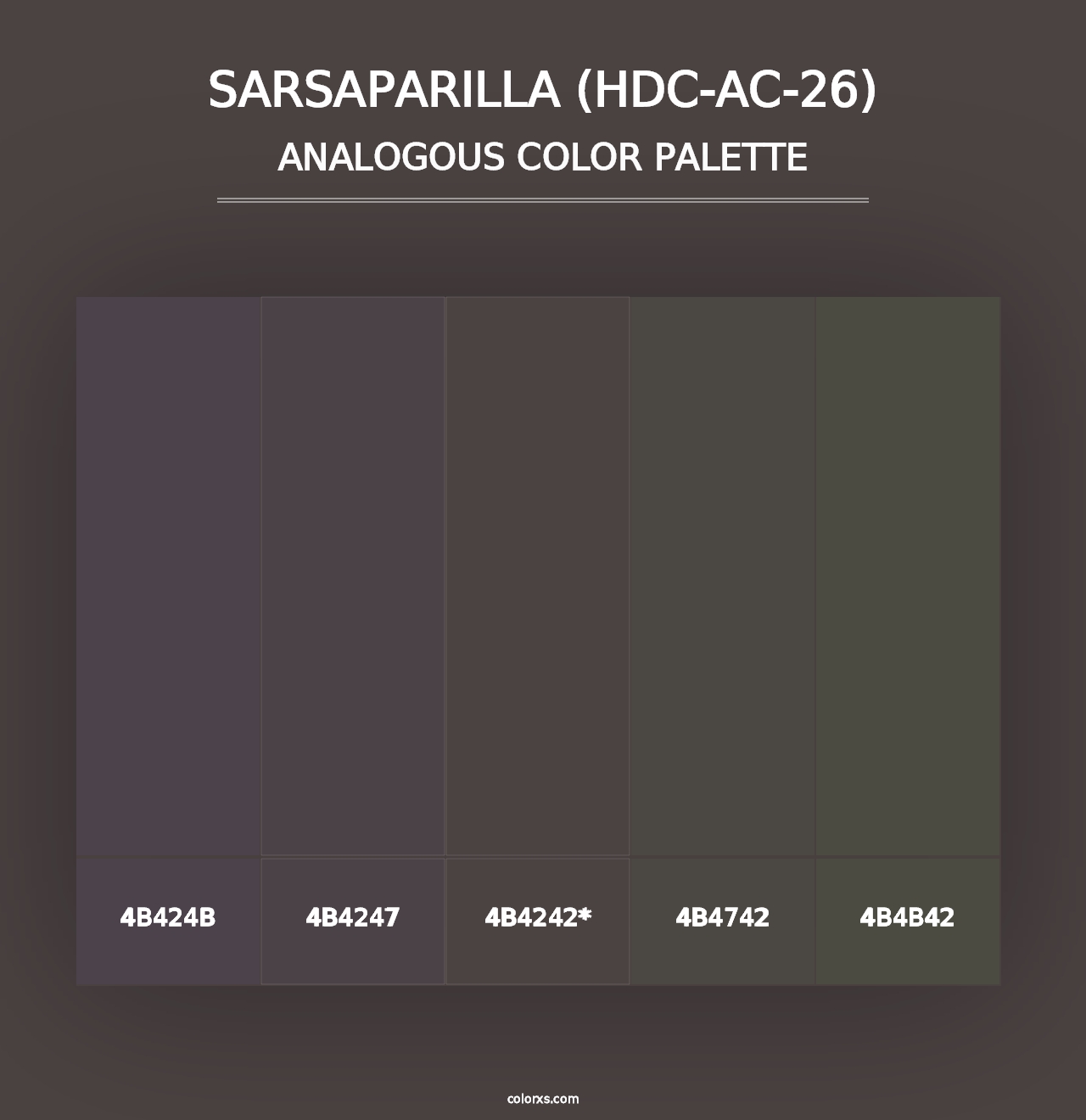 Sarsaparilla (HDC-AC-26) - Analogous Color Palette