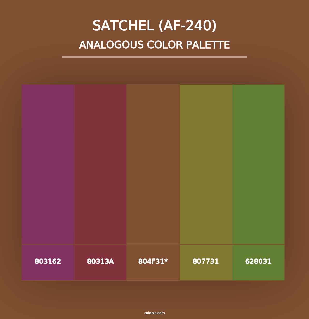 Satchel (AF-240) - Analogous Color Palette