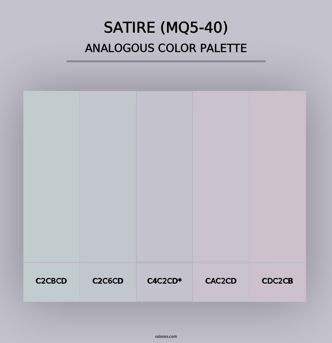 Satire (MQ5-40) - Analogous Color Palette