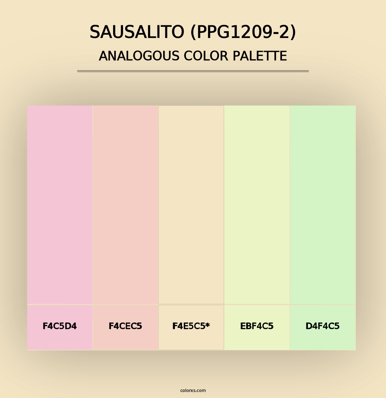 Sausalito (PPG1209-2) - Analogous Color Palette