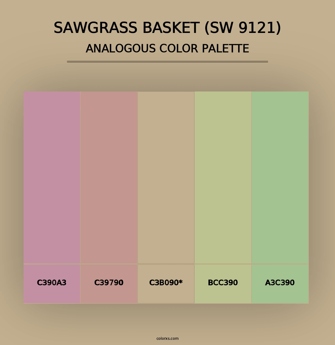 Sawgrass Basket (SW 9121) - Analogous Color Palette