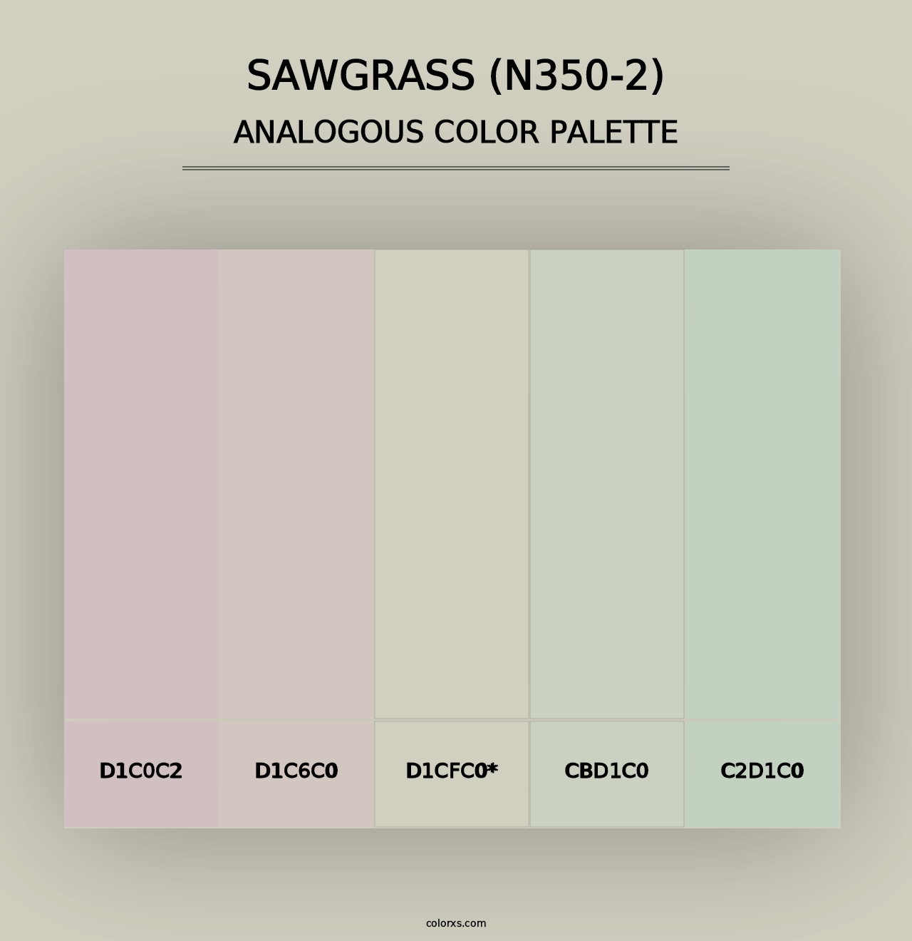 Sawgrass (N350-2) - Analogous Color Palette