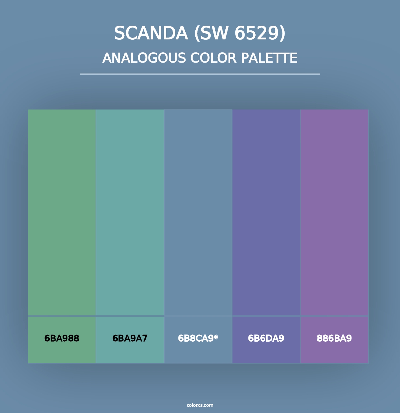 Scanda (SW 6529) - Analogous Color Palette