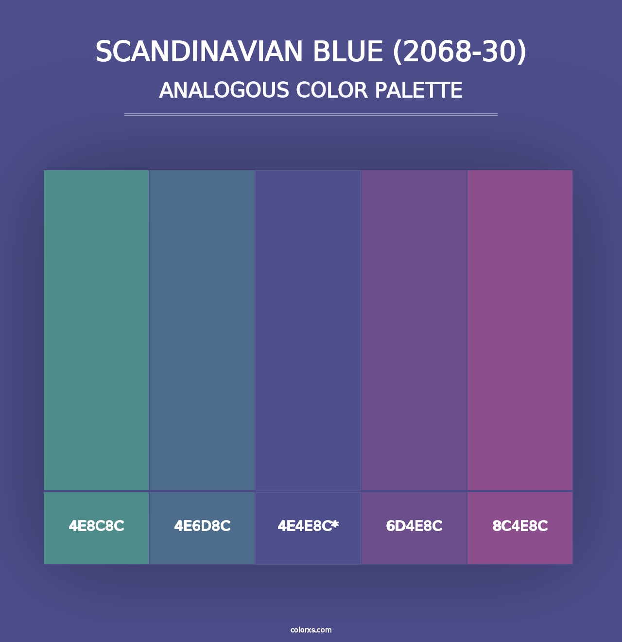 Scandinavian Blue (2068-30) - Analogous Color Palette