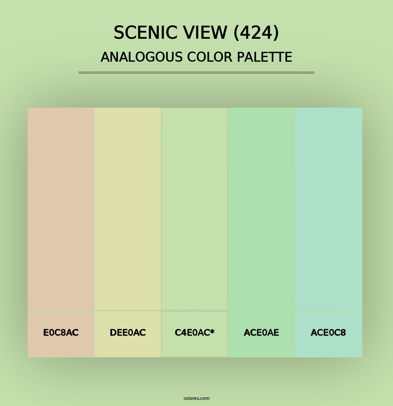 Scenic View (424) - Analogous Color Palette