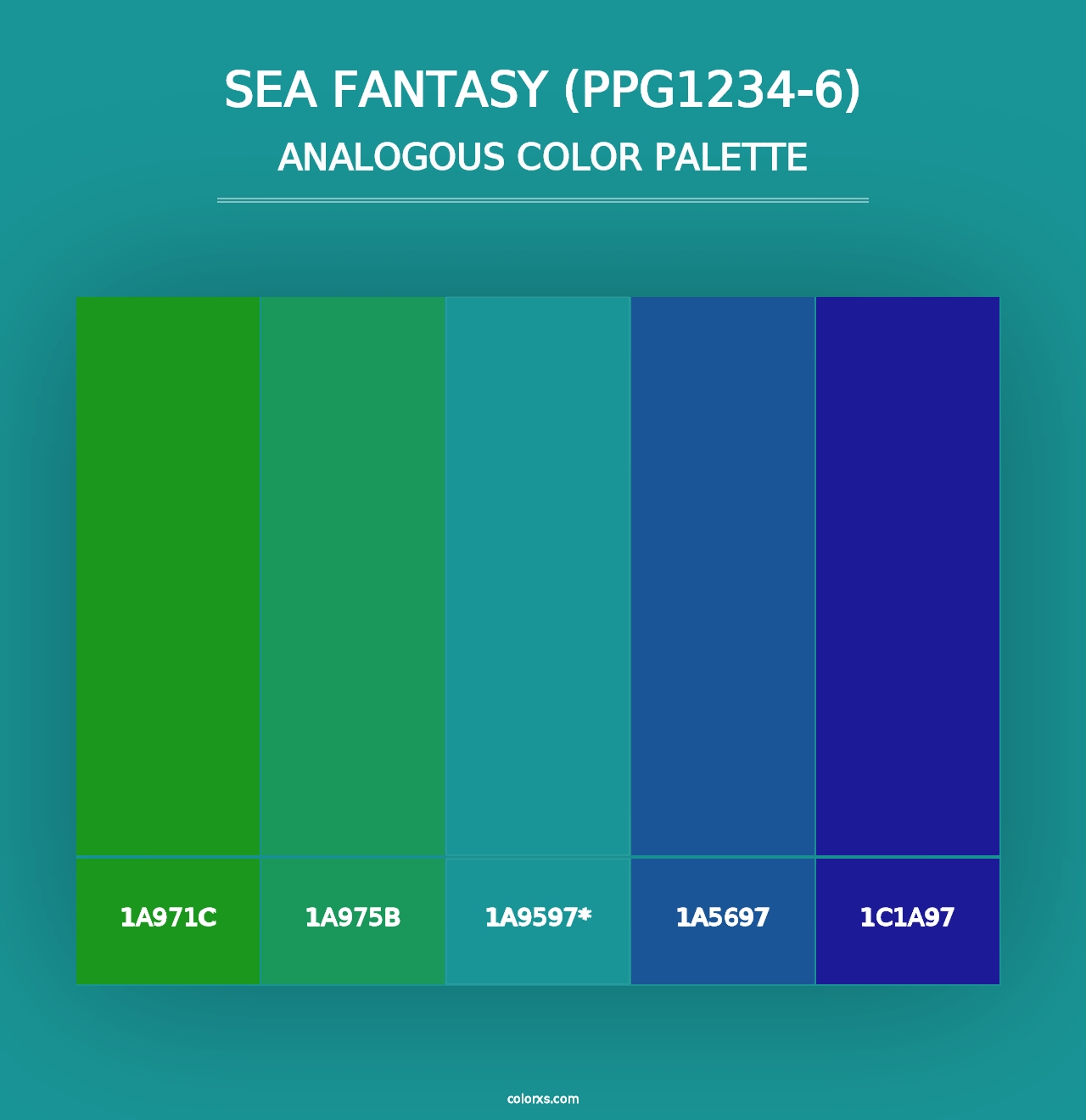 Sea Fantasy (PPG1234-6) - Analogous Color Palette