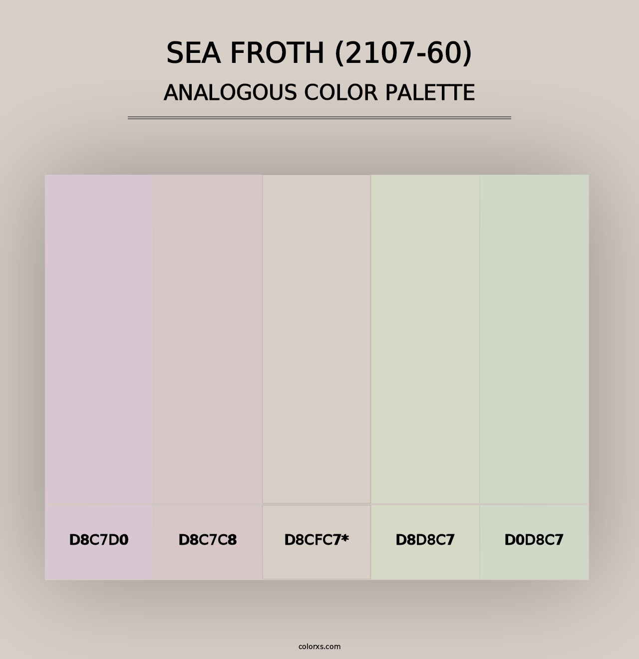 Sea Froth (2107-60) - Analogous Color Palette