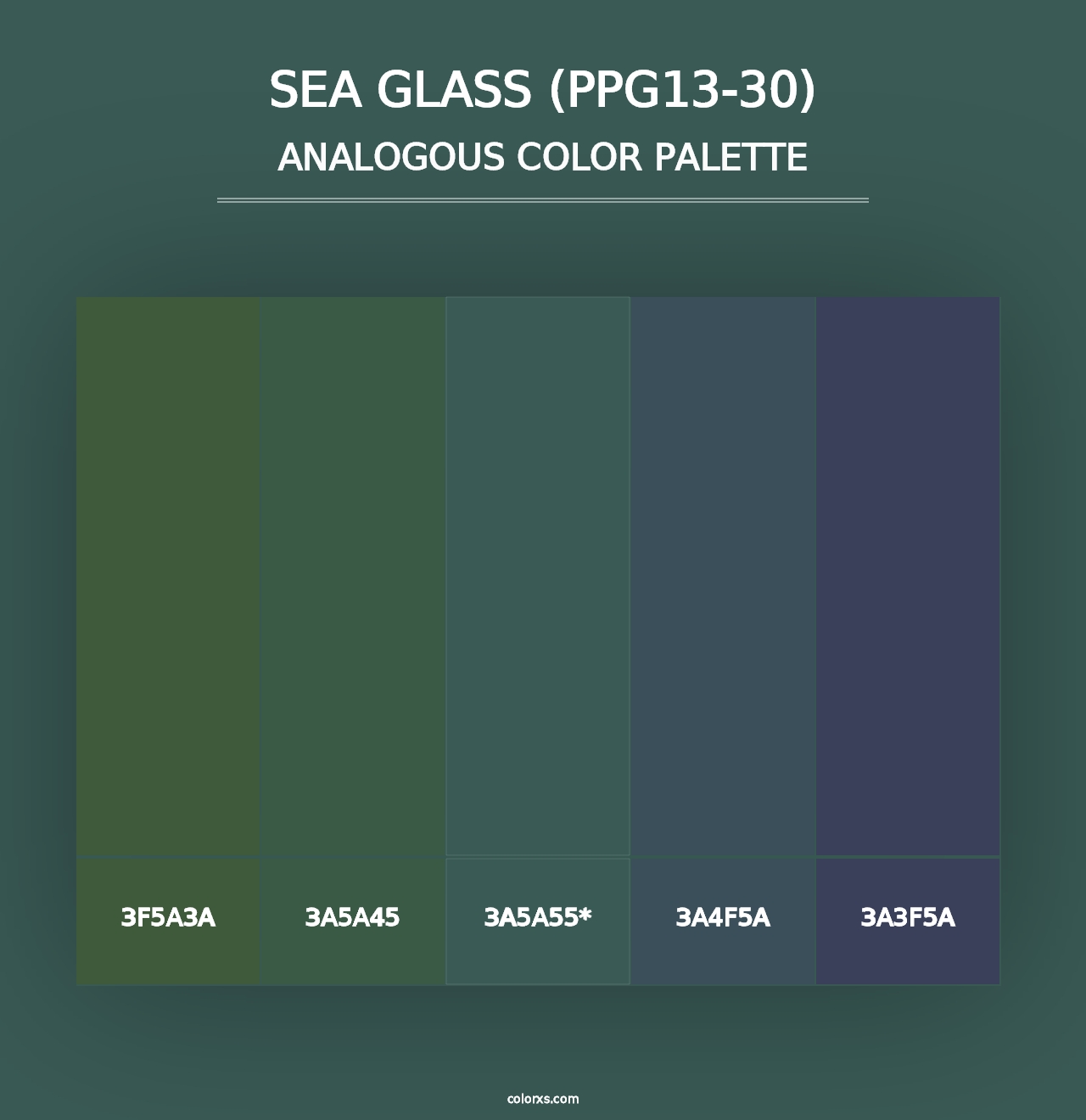 Sea Glass (PPG13-30) - Analogous Color Palette