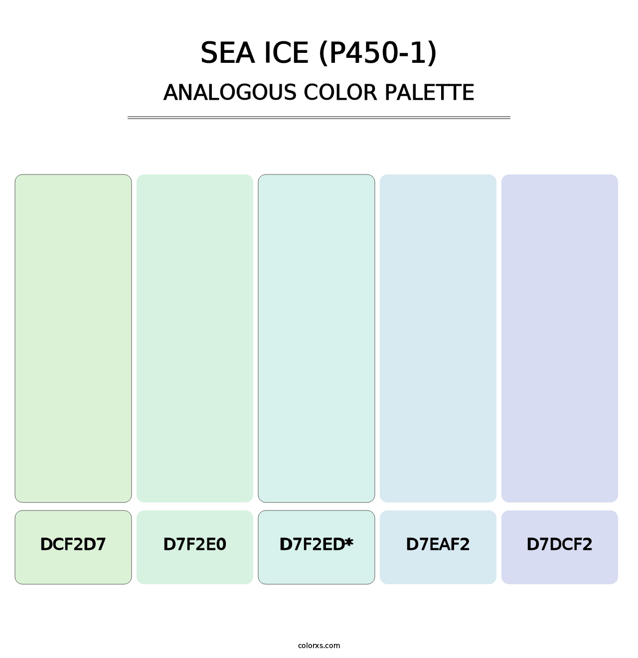 Sea Ice (P450-1) - Analogous Color Palette