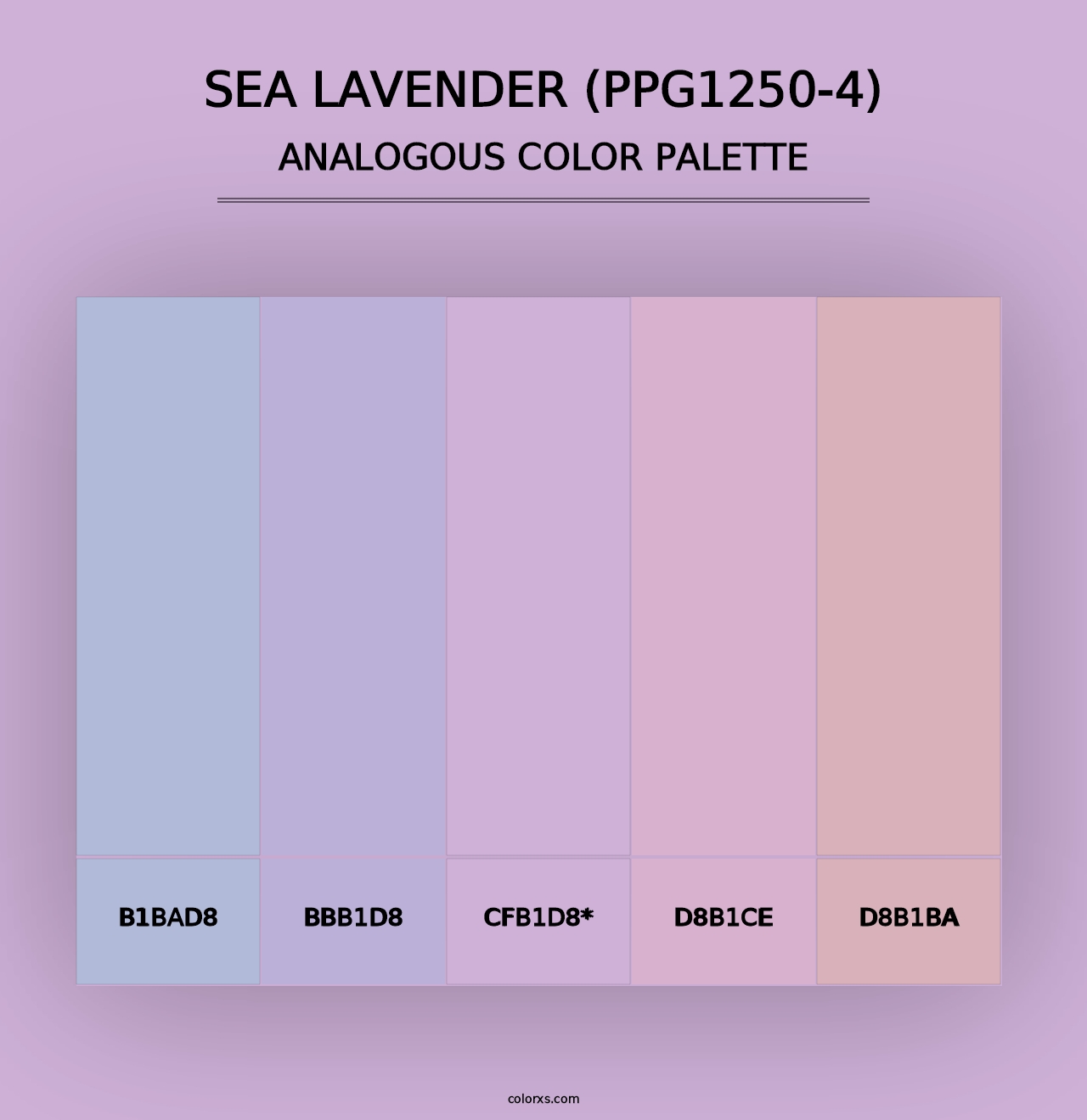 Sea Lavender (PPG1250-4) - Analogous Color Palette