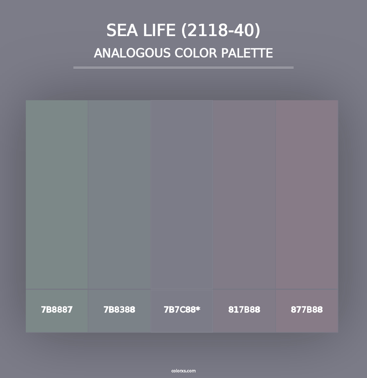 Sea Life (2118-40) - Analogous Color Palette