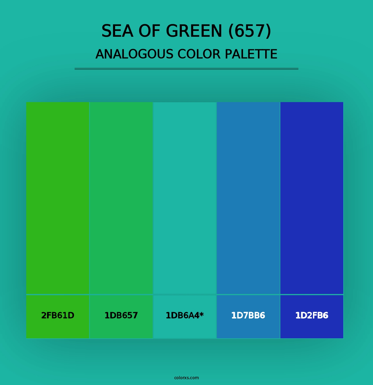 Sea of Green (657) - Analogous Color Palette