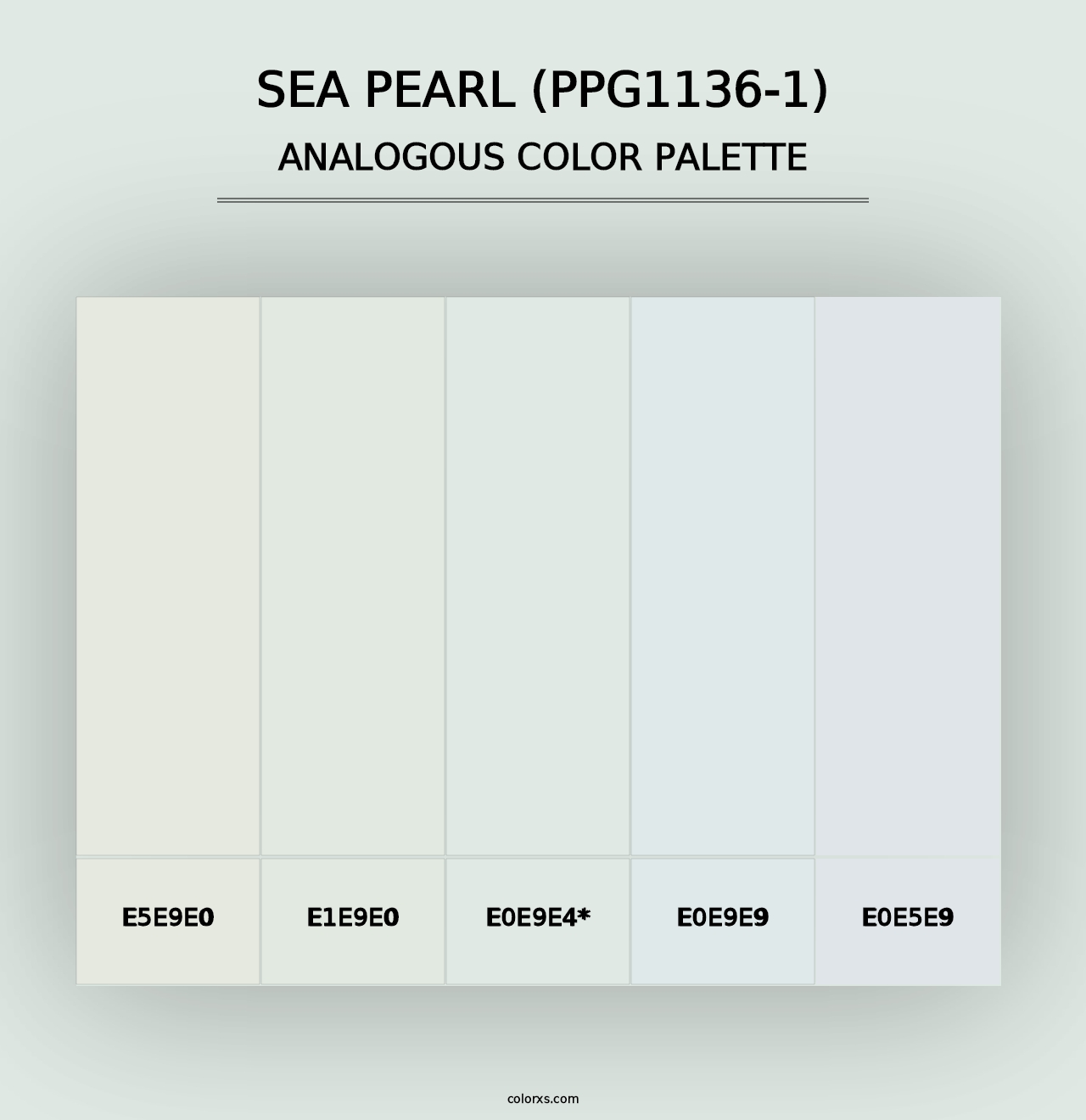 Sea Pearl (PPG1136-1) - Analogous Color Palette