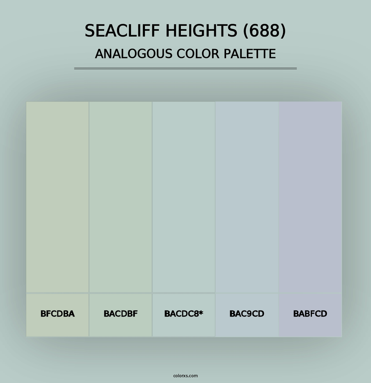 Seacliff Heights (688) - Analogous Color Palette