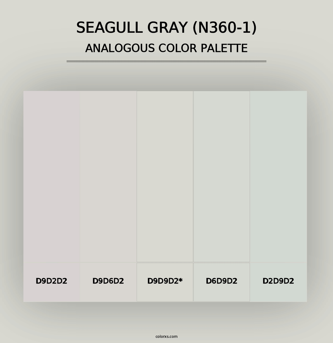 Seagull Gray (N360-1) - Analogous Color Palette