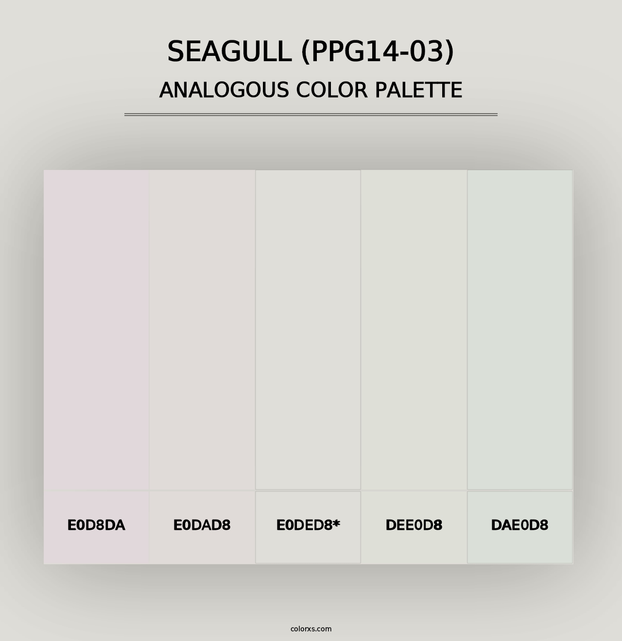 Seagull (PPG14-03) - Analogous Color Palette