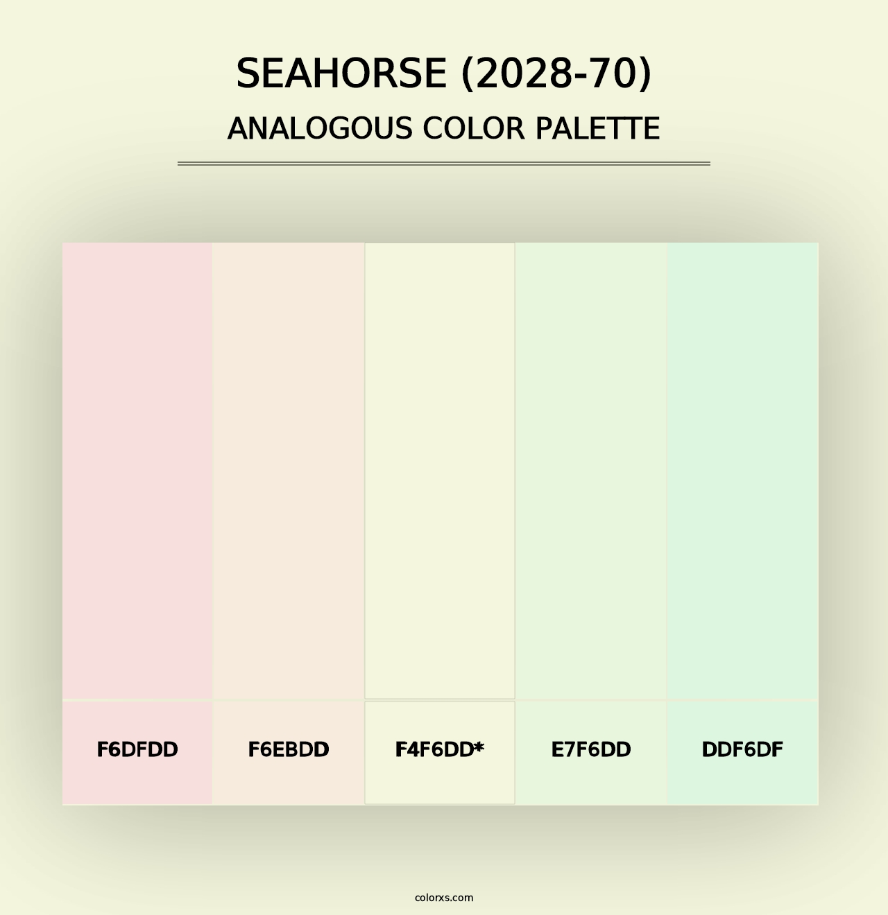 Seahorse (2028-70) - Analogous Color Palette