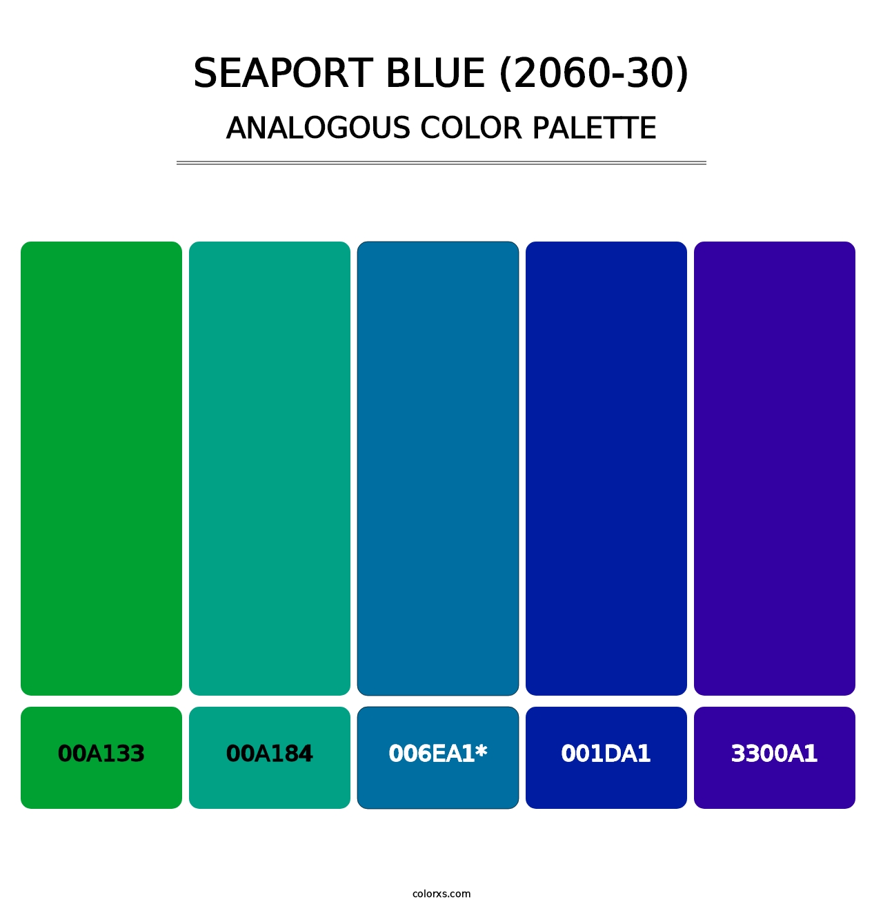 Seaport Blue (2060-30) - Analogous Color Palette