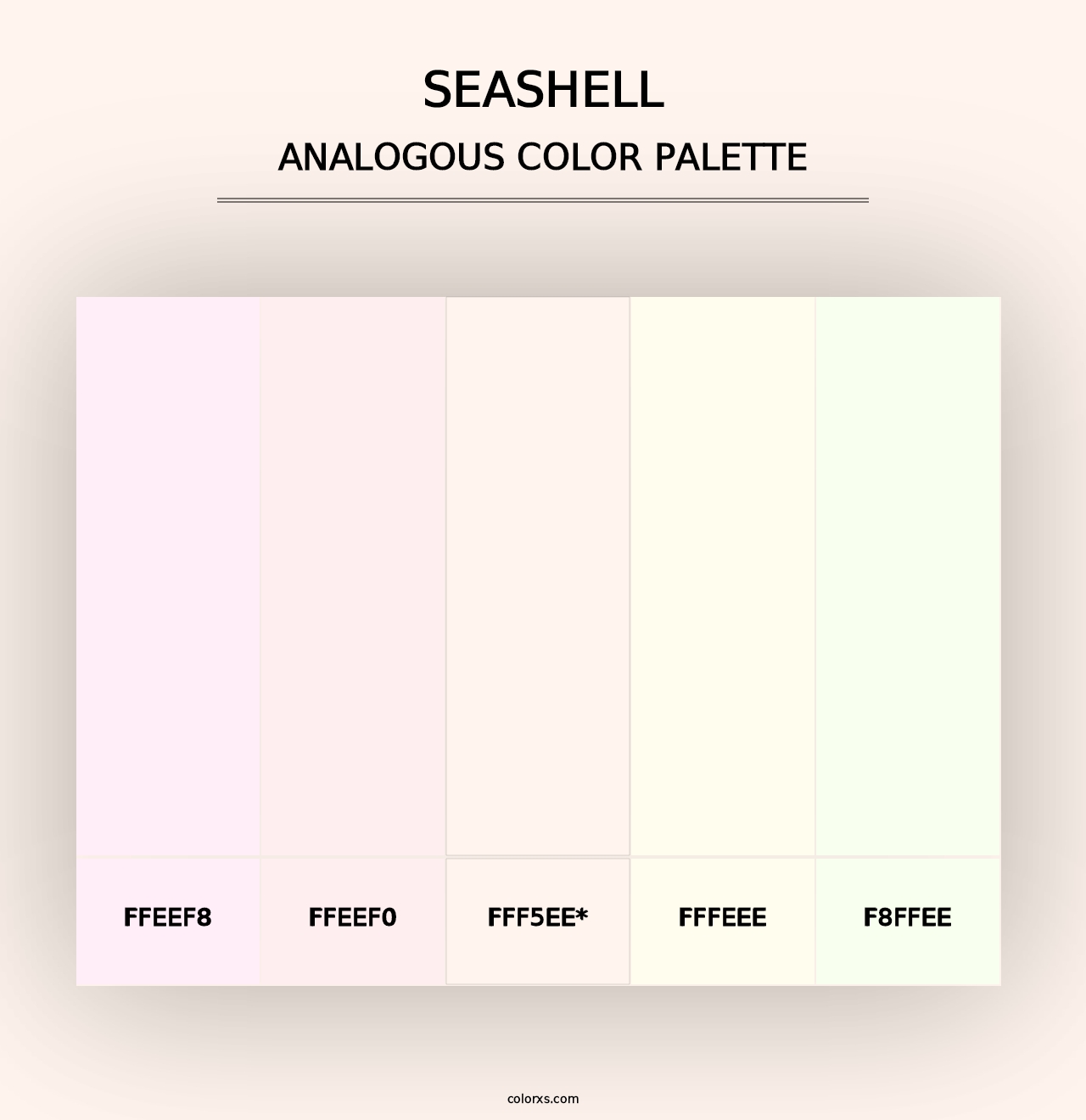 Seashell - Analogous Color Palette