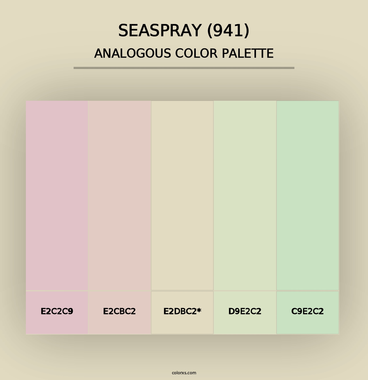 Seaspray (941) - Analogous Color Palette