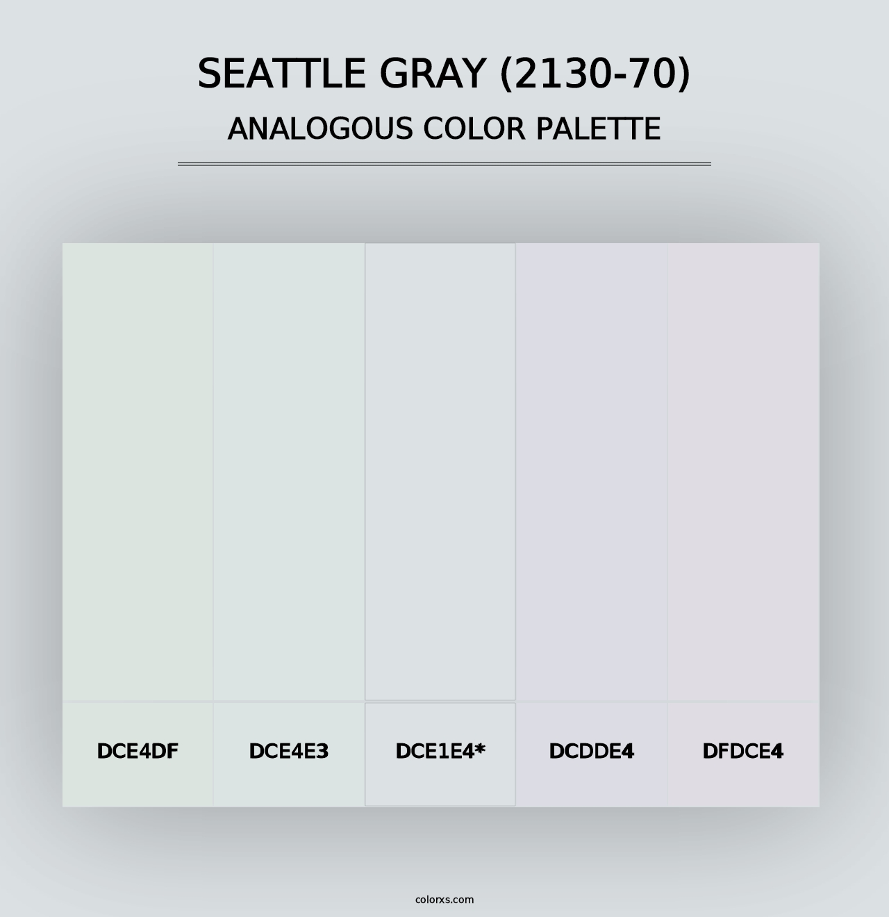 Seattle Gray (2130-70) - Analogous Color Palette