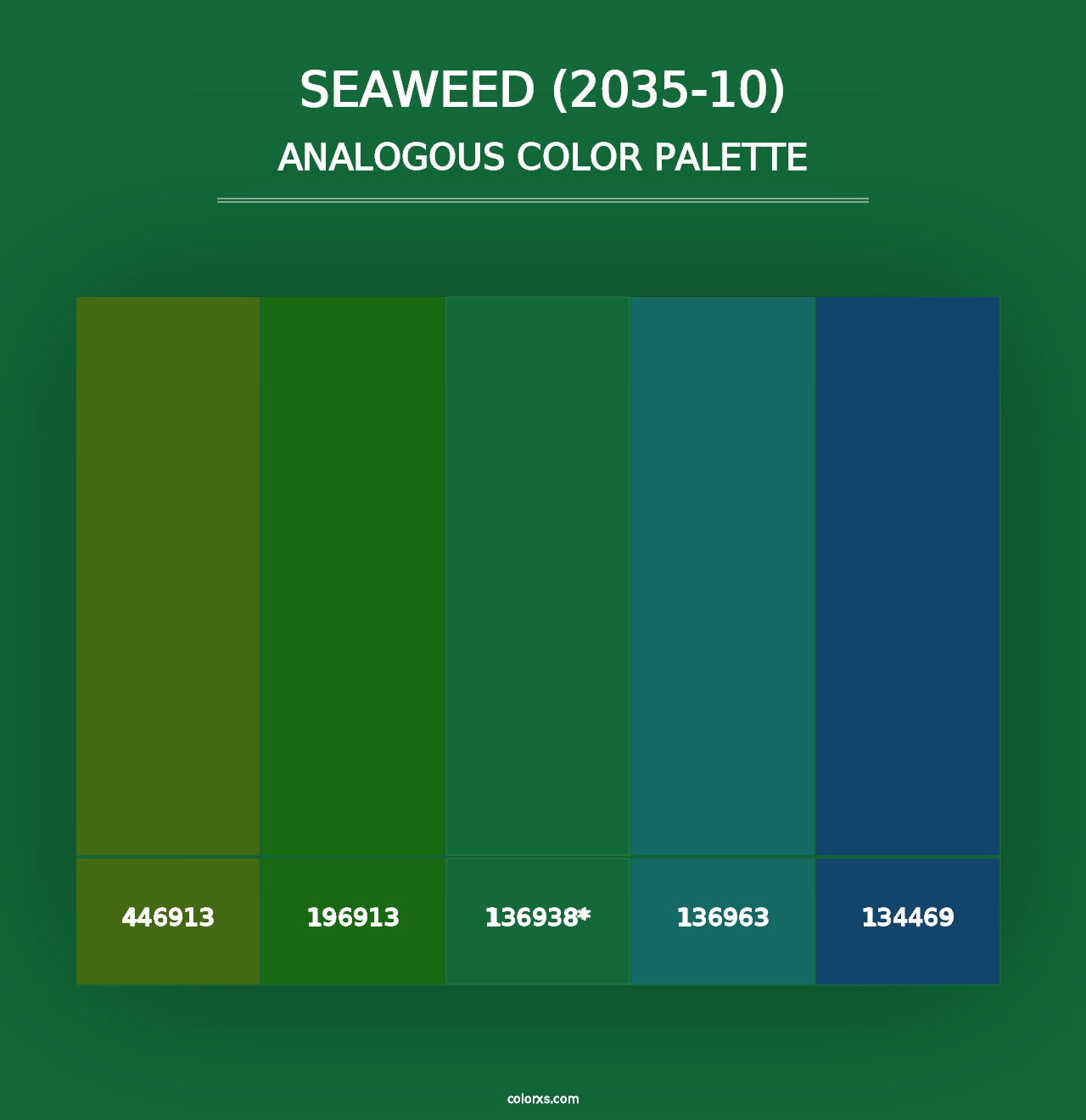 Seaweed (2035-10) - Analogous Color Palette