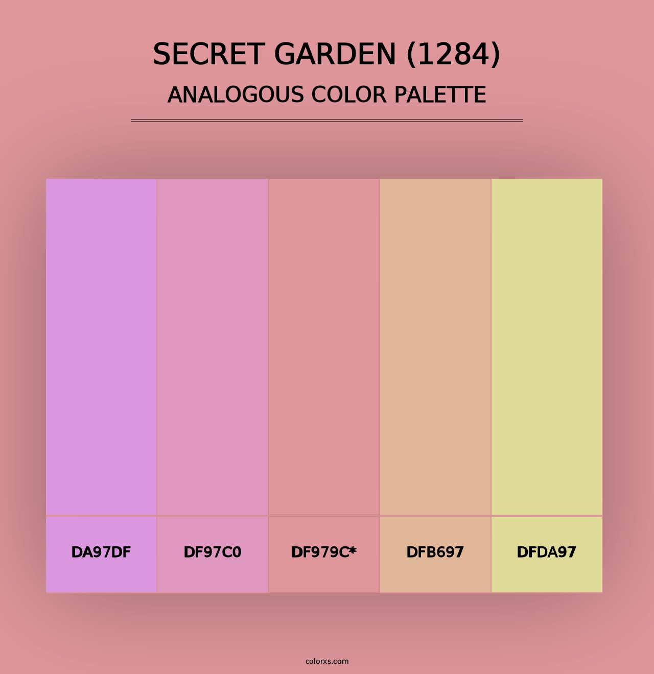 Secret Garden (1284) - Analogous Color Palette