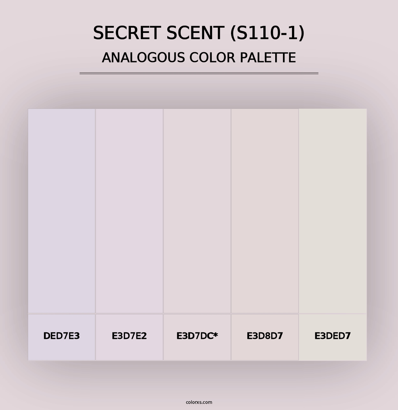 Secret Scent (S110-1) - Analogous Color Palette