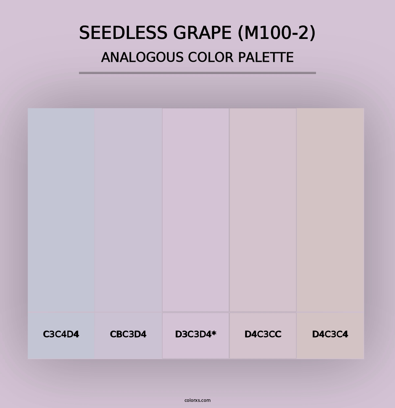 Seedless Grape (M100-2) - Analogous Color Palette