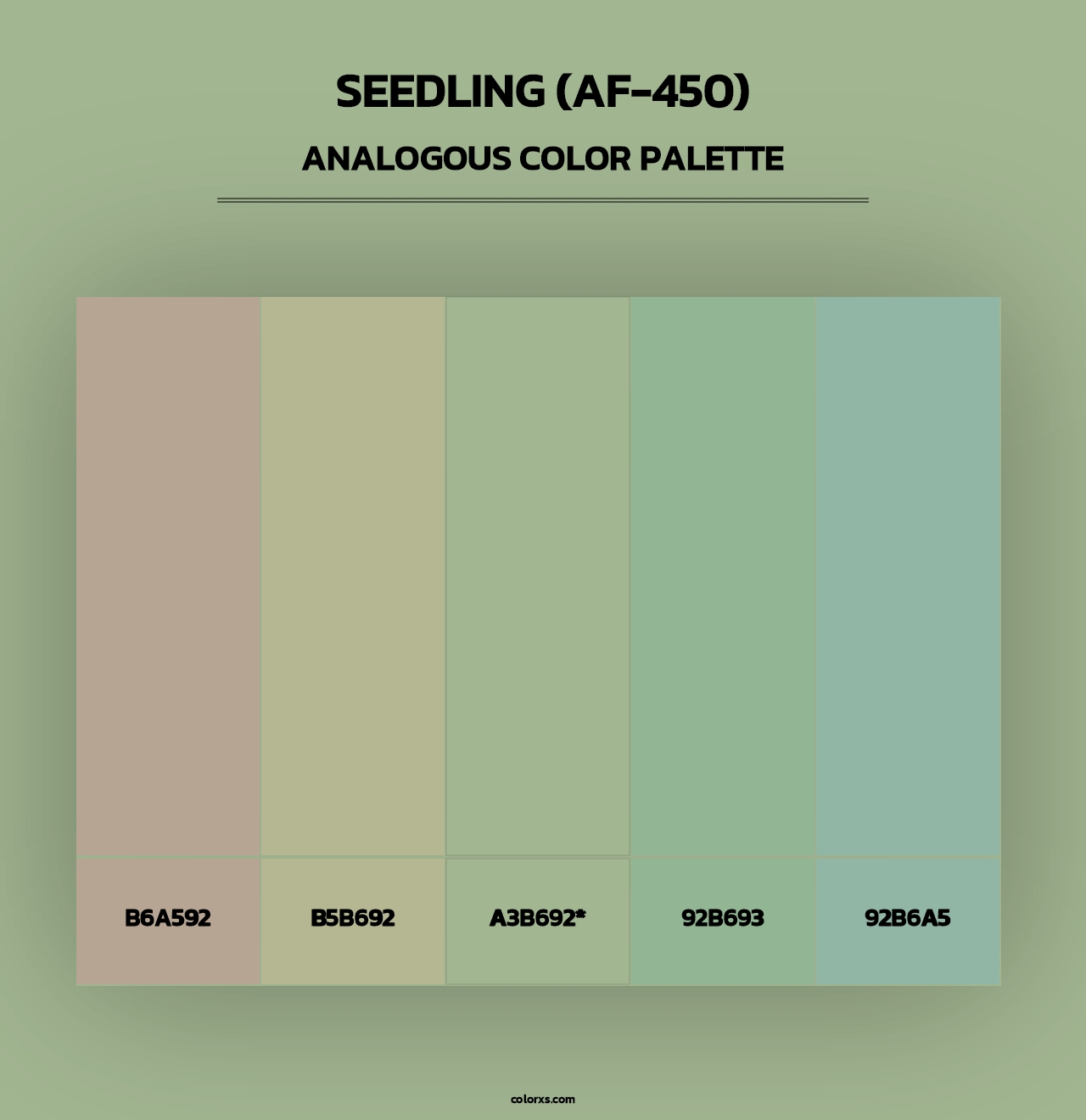 Seedling (AF-450) - Analogous Color Palette