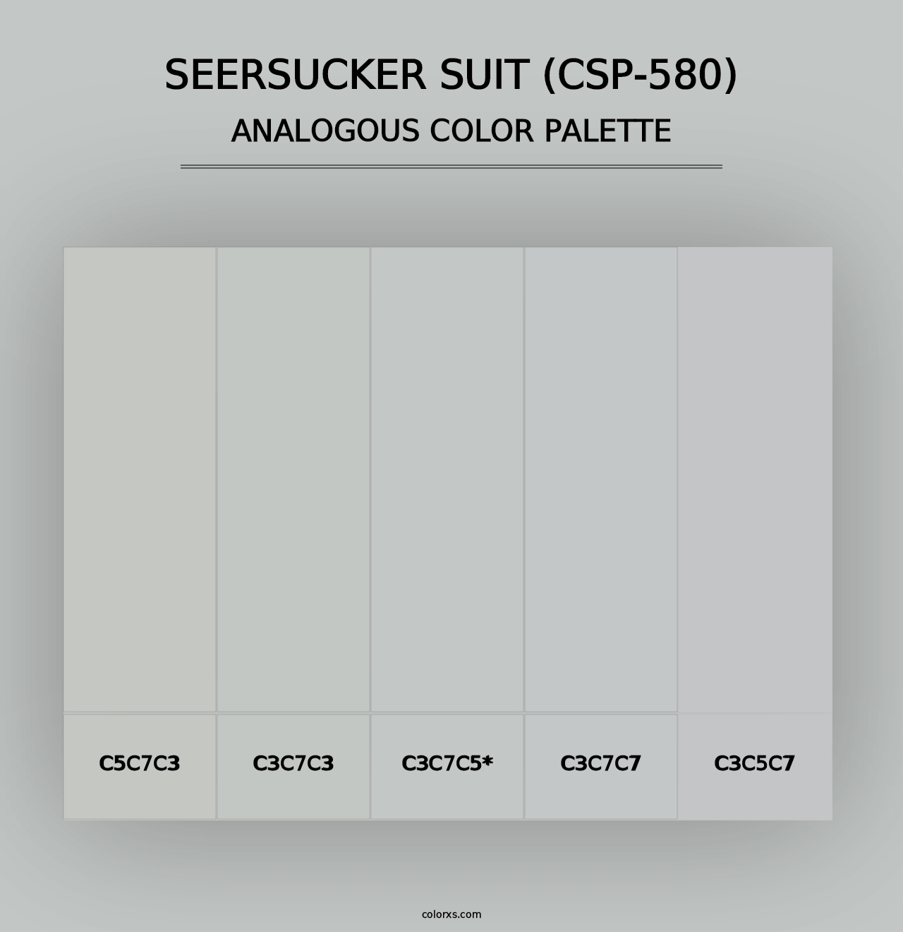 Seersucker Suit (CSP-580) - Analogous Color Palette