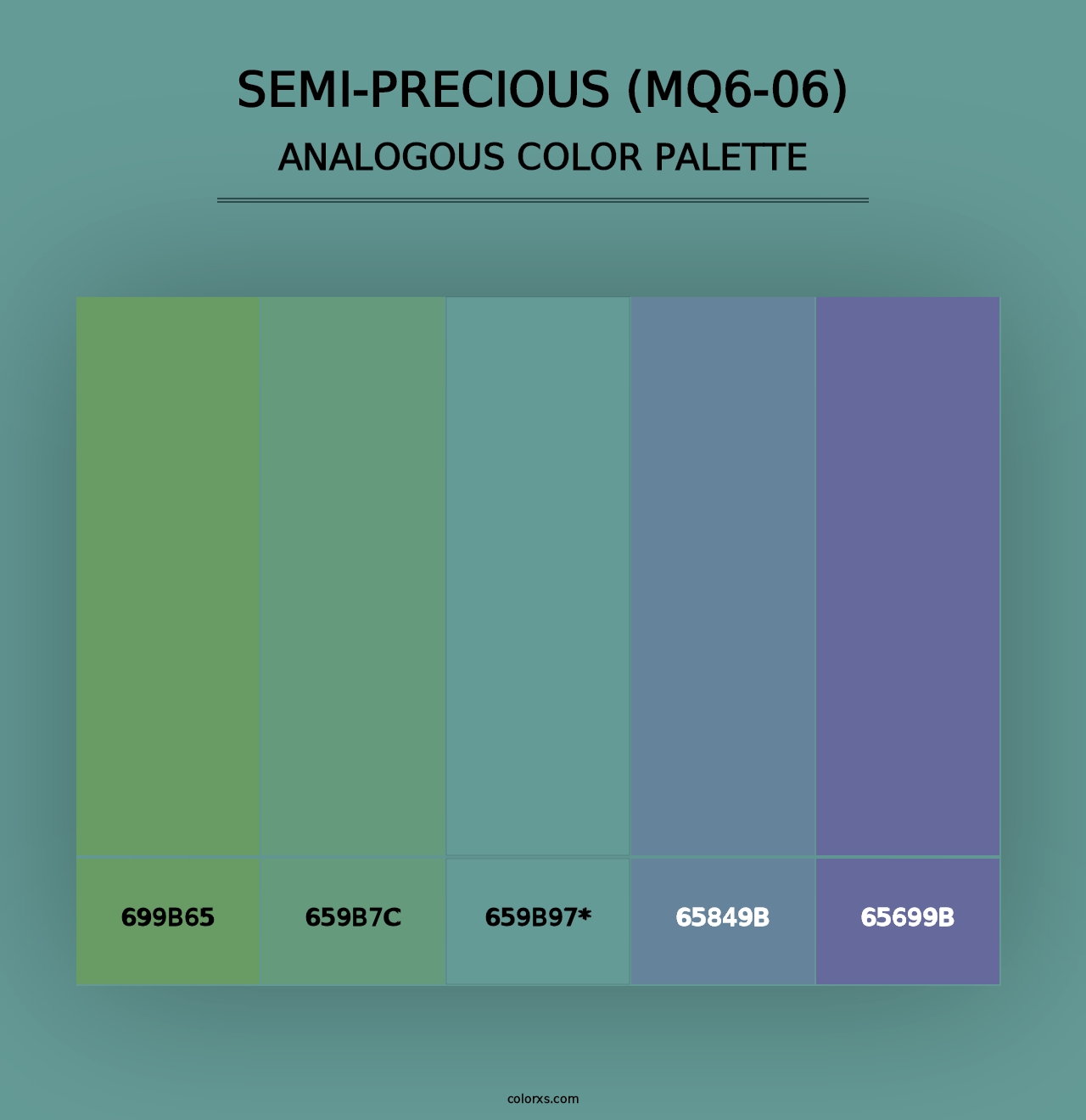 Semi-Precious (MQ6-06) - Analogous Color Palette