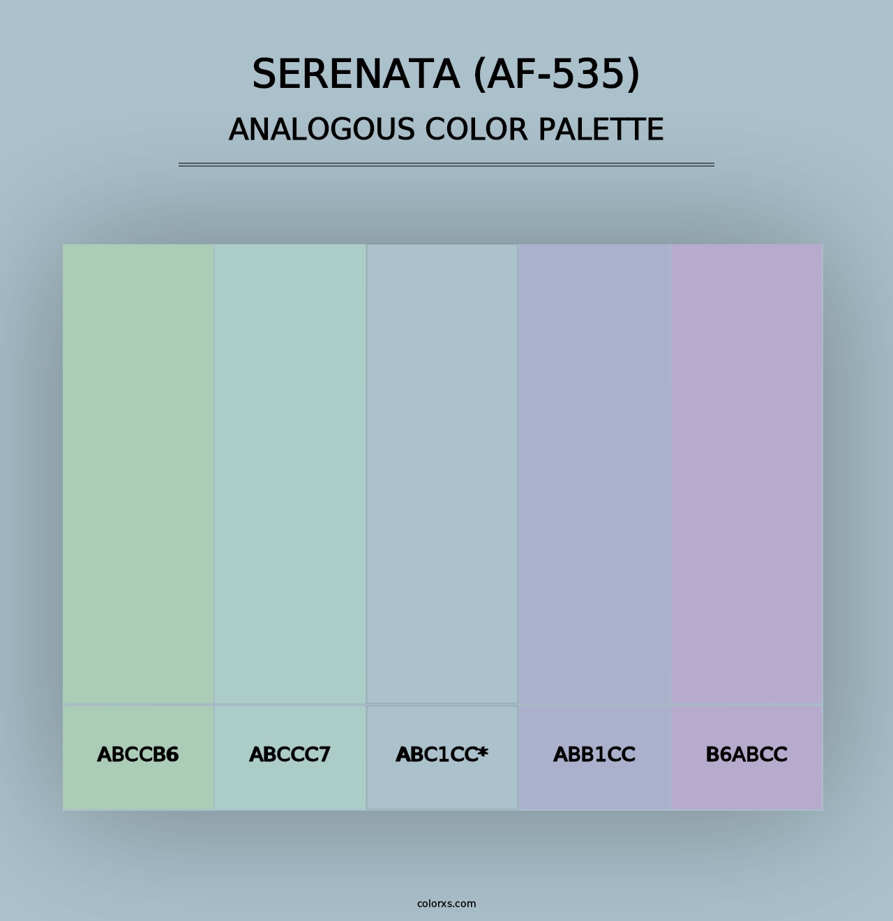 Serenata (AF-535) - Analogous Color Palette