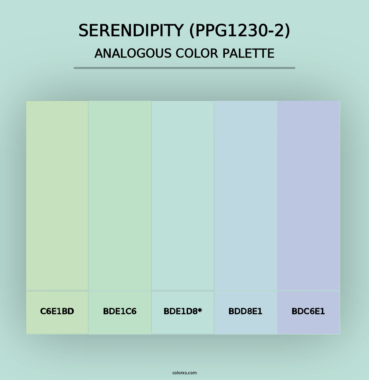 Serendipity (PPG1230-2) - Analogous Color Palette