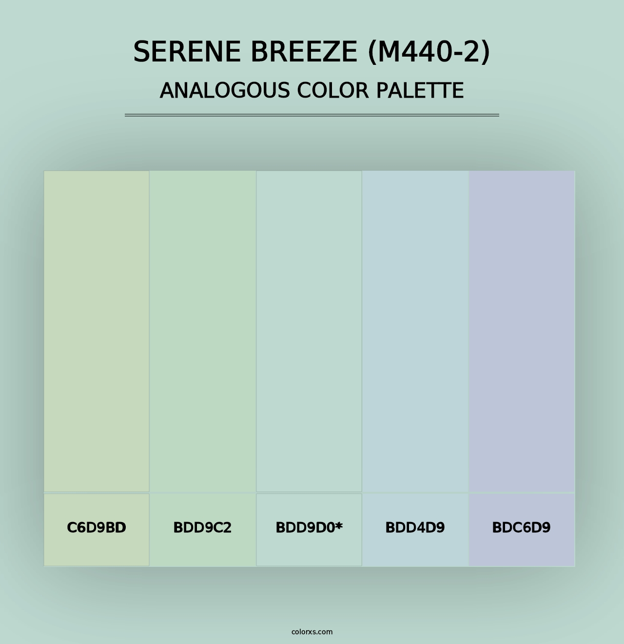 Serene Breeze (M440-2) - Analogous Color Palette