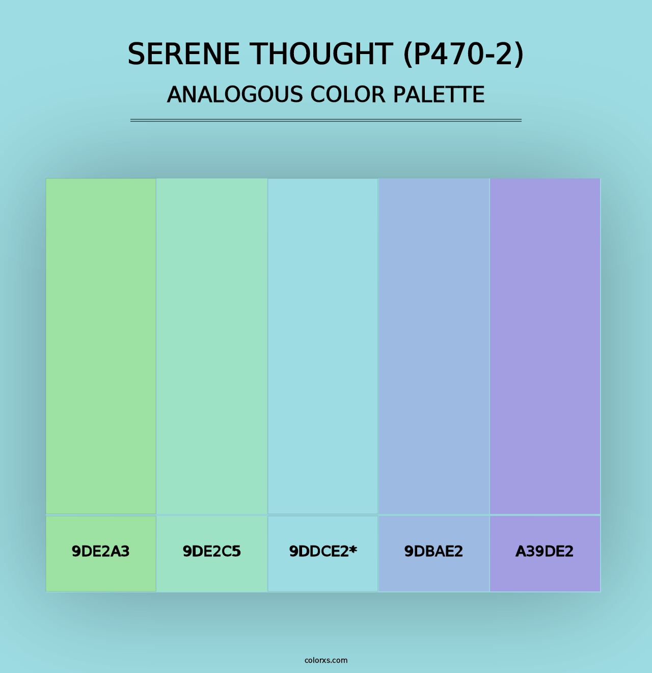 Serene Thought (P470-2) - Analogous Color Palette