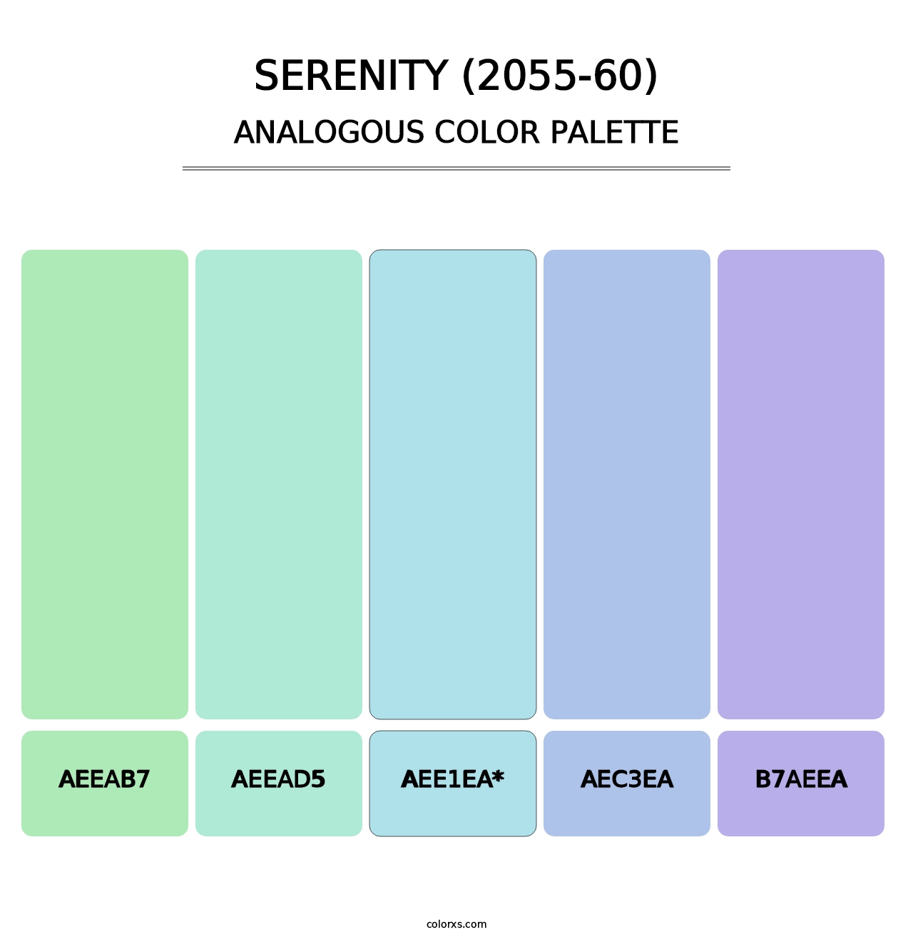 Serenity (2055-60) - Analogous Color Palette