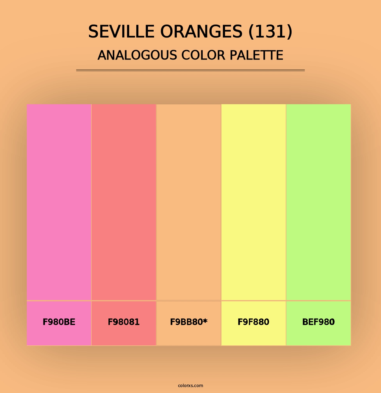 Seville Oranges (131) - Analogous Color Palette