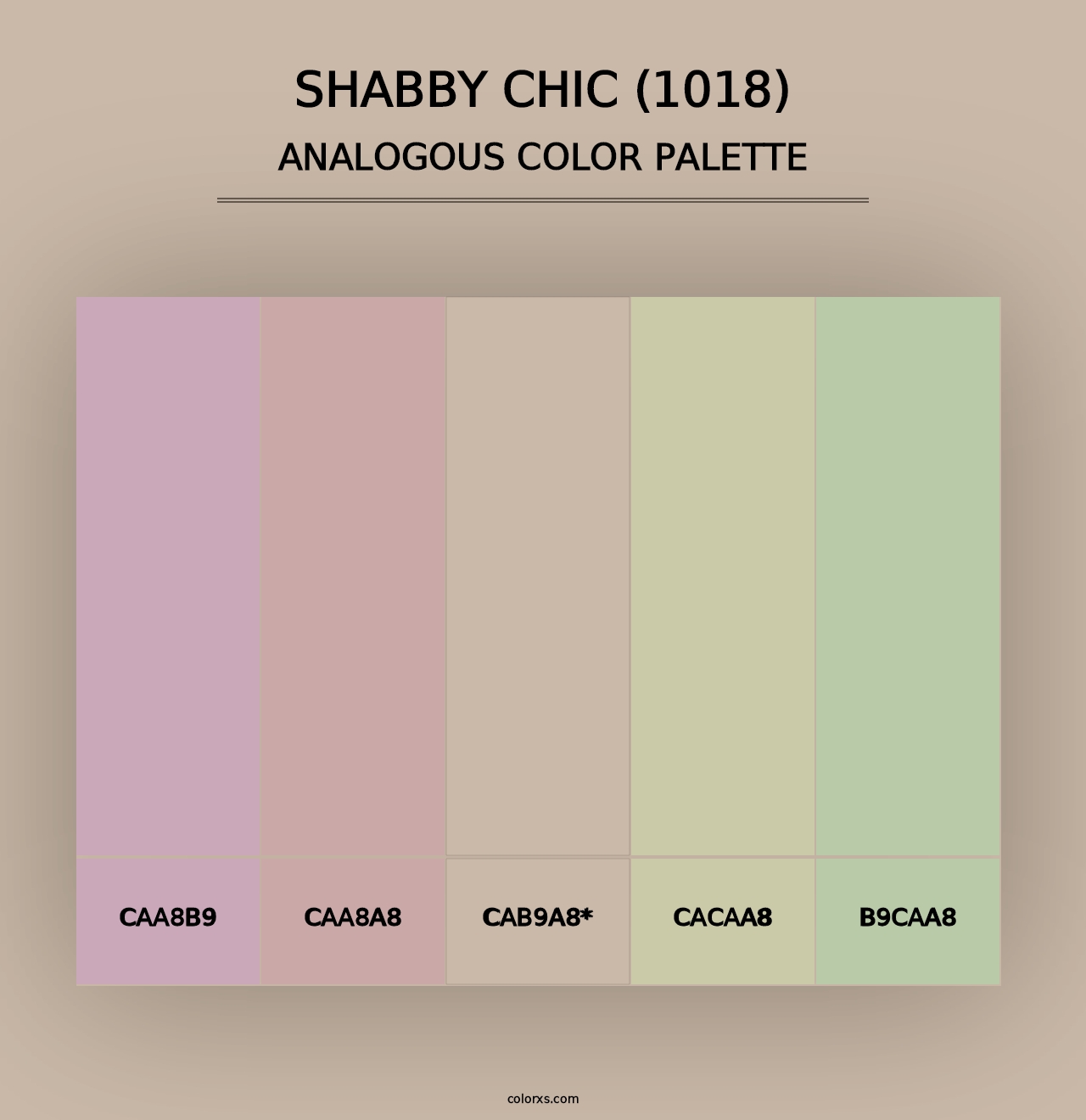 Shabby Chic (1018) - Analogous Color Palette