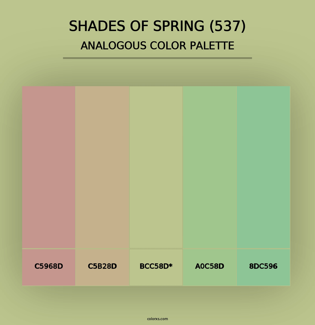 Shades of Spring (537) - Analogous Color Palette