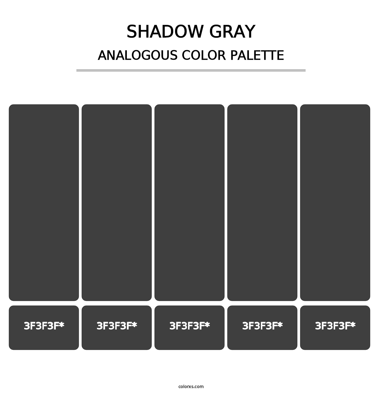 Shadow Gray - Analogous Color Palette