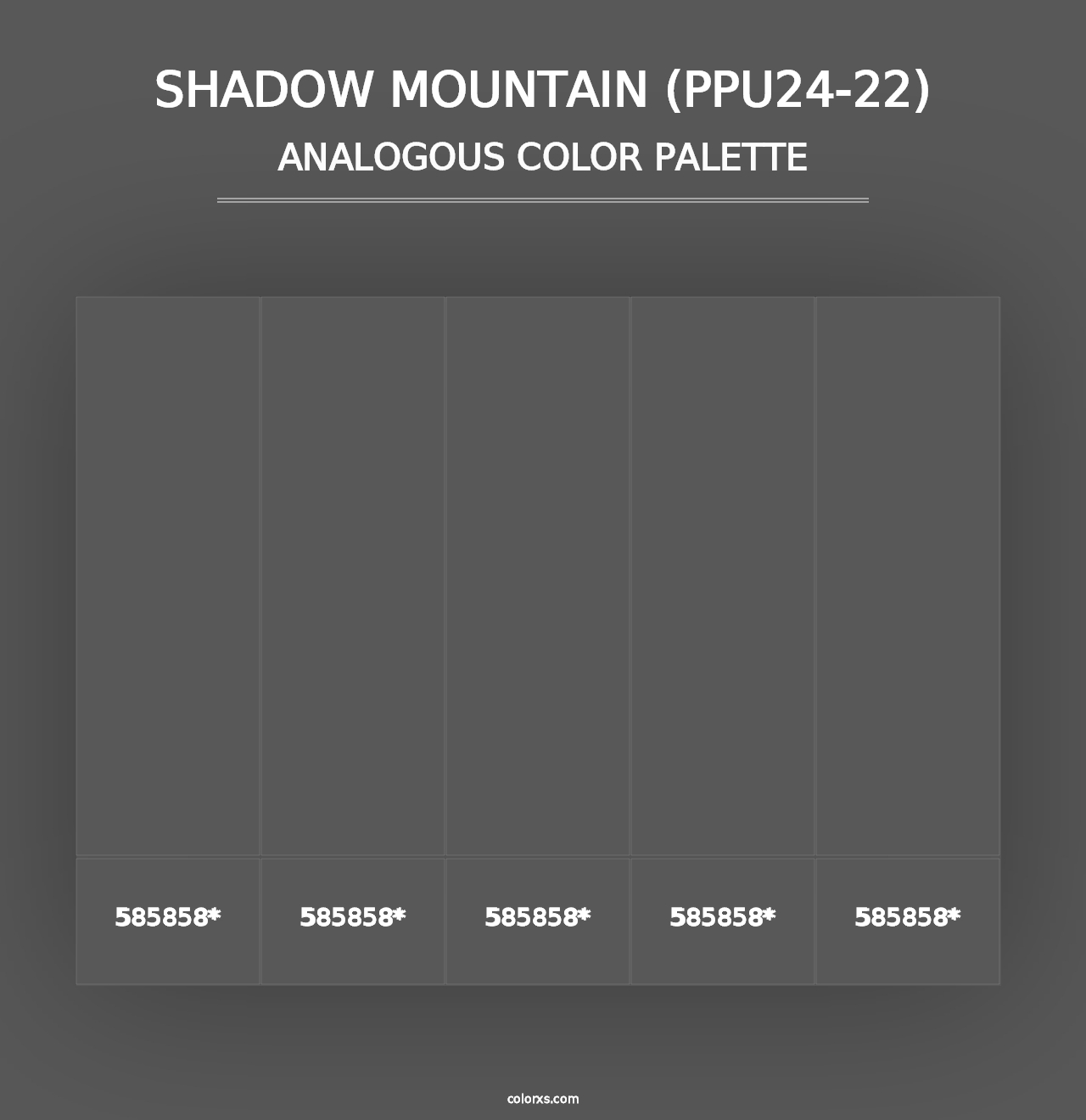 Shadow Mountain (PPU24-22) - Analogous Color Palette