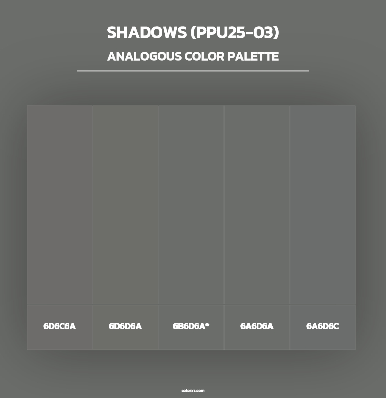 Shadows (PPU25-03) - Analogous Color Palette