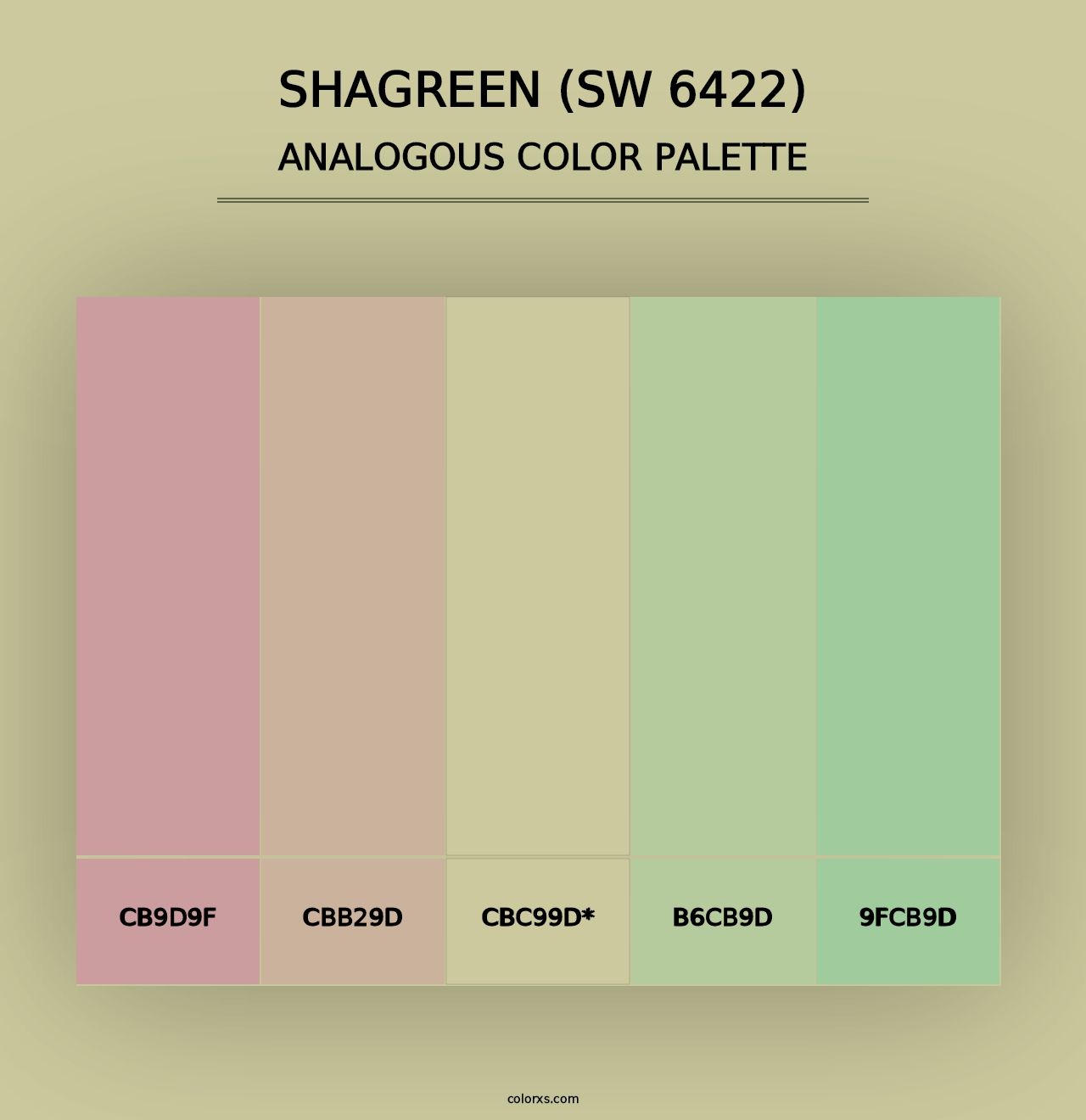 Shagreen (SW 6422) - Analogous Color Palette